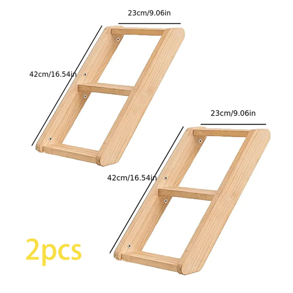Wall-Mounted Cat Hammock Cat Tree Tower Scratching Post Star-Shaped Steps Ladder Kitten Hiding House Indoor Cats Playground