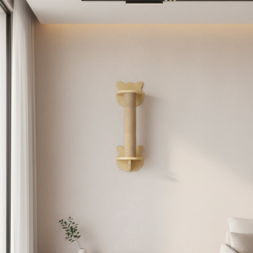 Wooden Cat House Climbing Shelf Wall Mounted Kitten Villa Floating Shelves for Sleeping and Resting Pet Wall Furniture