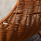 Rattan Hanging Cat Bed Soft Cushioned Cat Hammock Breathable Detachable Cats Beds Home Decor Swing Nest for Cats Small Dog