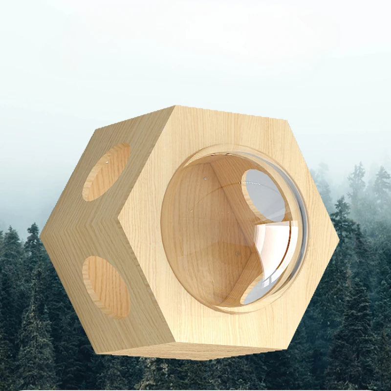 Wooden Cat House Climbing Shelf Wall Mounted Kitten Villa Floating Shelves for Sleeping and Resting Pet Wall Furniture