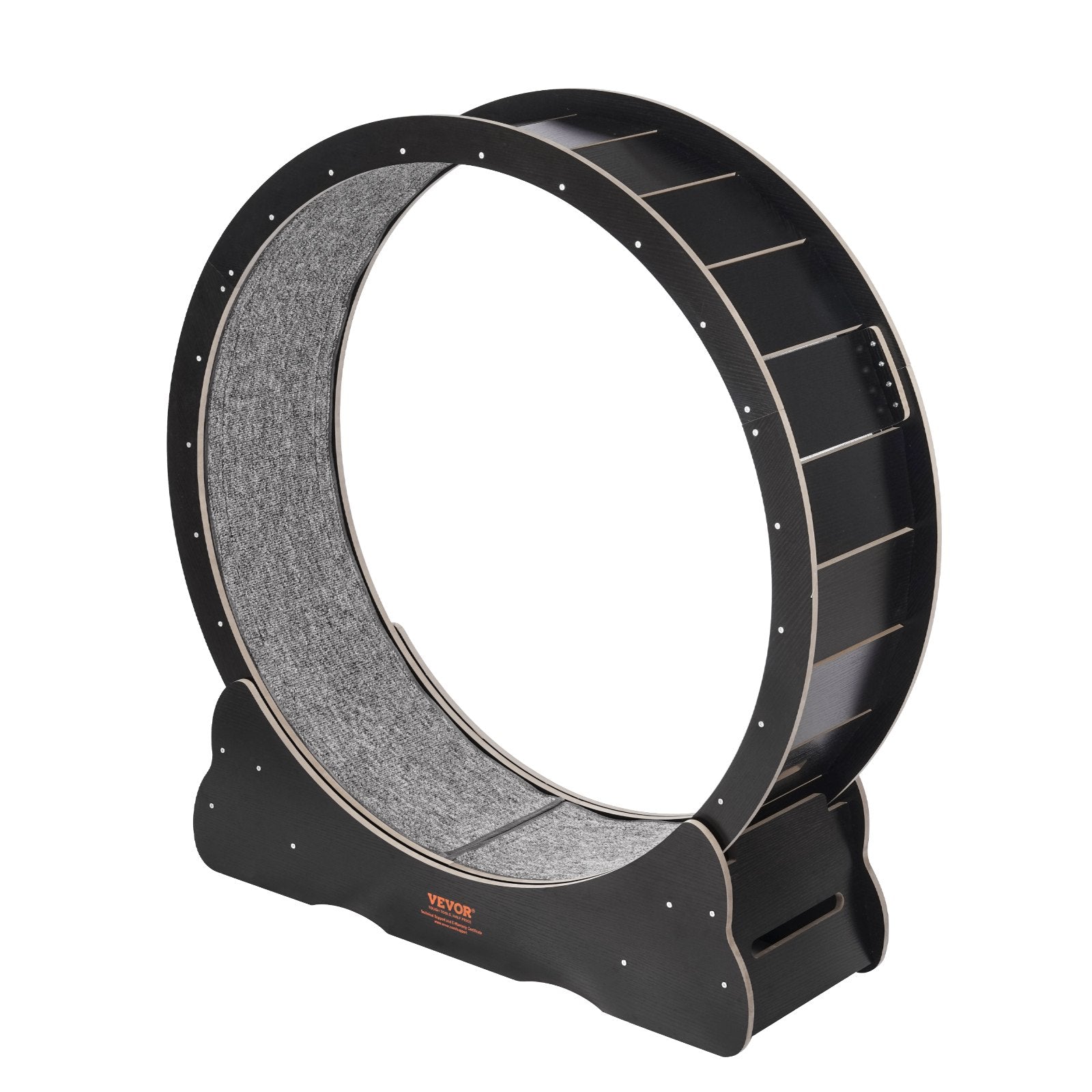 Cat Exercise Wheel 43.3' Large Cat Treadmill Wheel for Indoor Cats Black