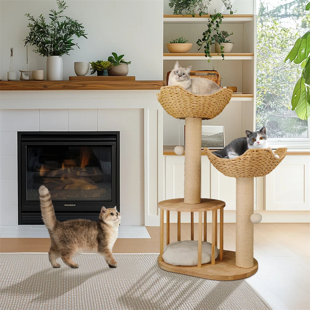 The Triple-Tier Willow & Rattan Tower