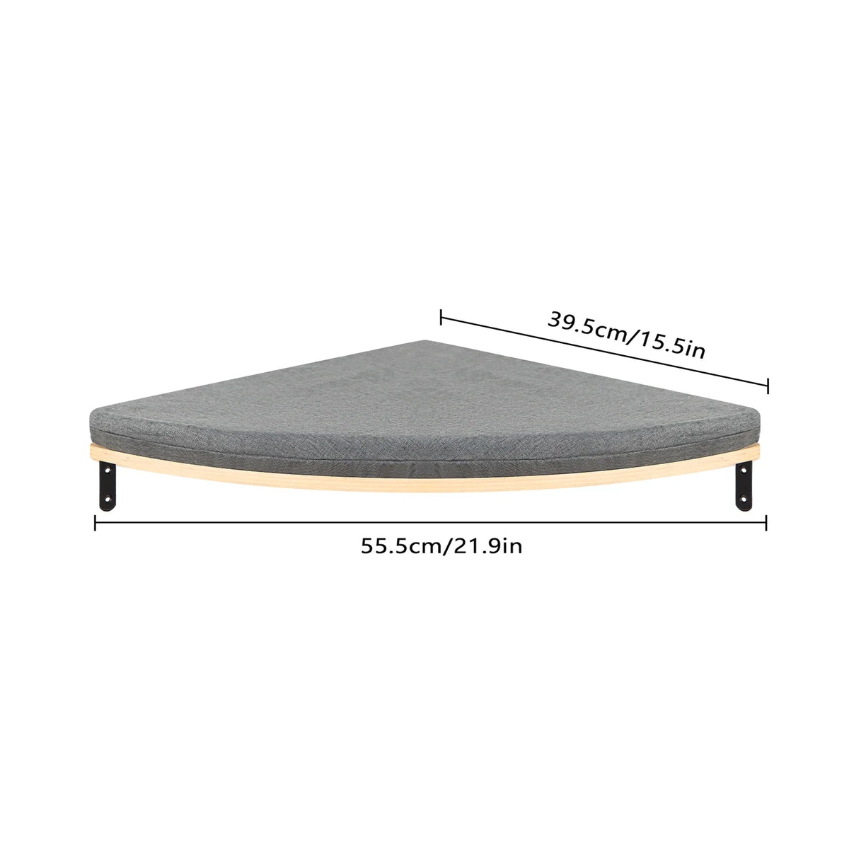 Wall Mounted Cat Shelf Bed with Soft Cushion Cat Hammock Perch Indoor Cat Furniture for Kittens & Adult Cats Climbing Sleeping