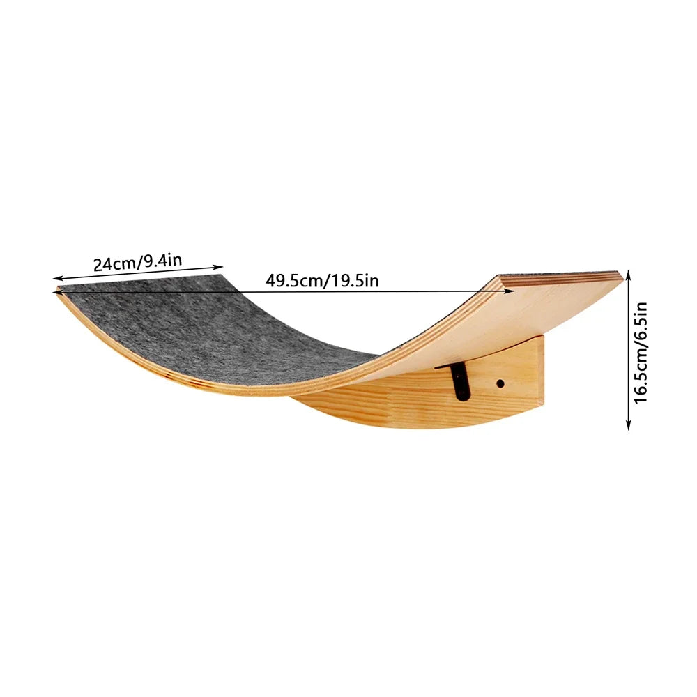 Wall Mounted Cat Shelf Bed with Soft Cushion Cat Hammock Perch Indoor Cat Furniture for Kittens & Adult Cats Climbing Sleeping