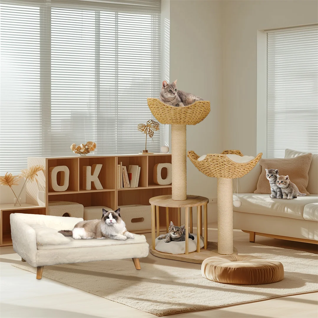 The Triple-Tier Willow & Rattan Tower