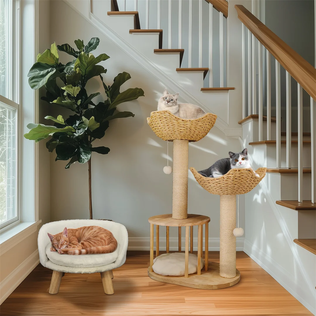 The Triple-Tier Willow & Rattan Tower