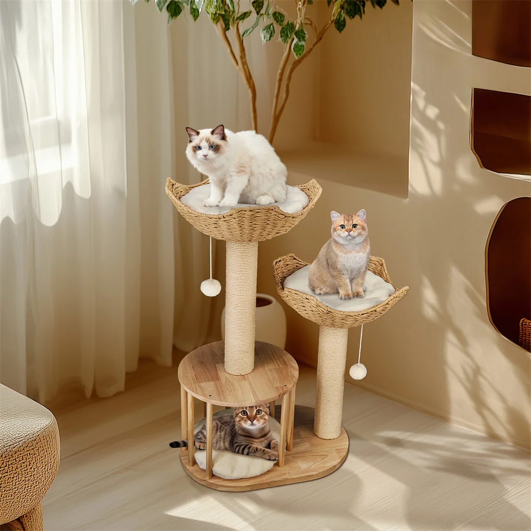 The Triple-Tier Willow & Rattan Tower