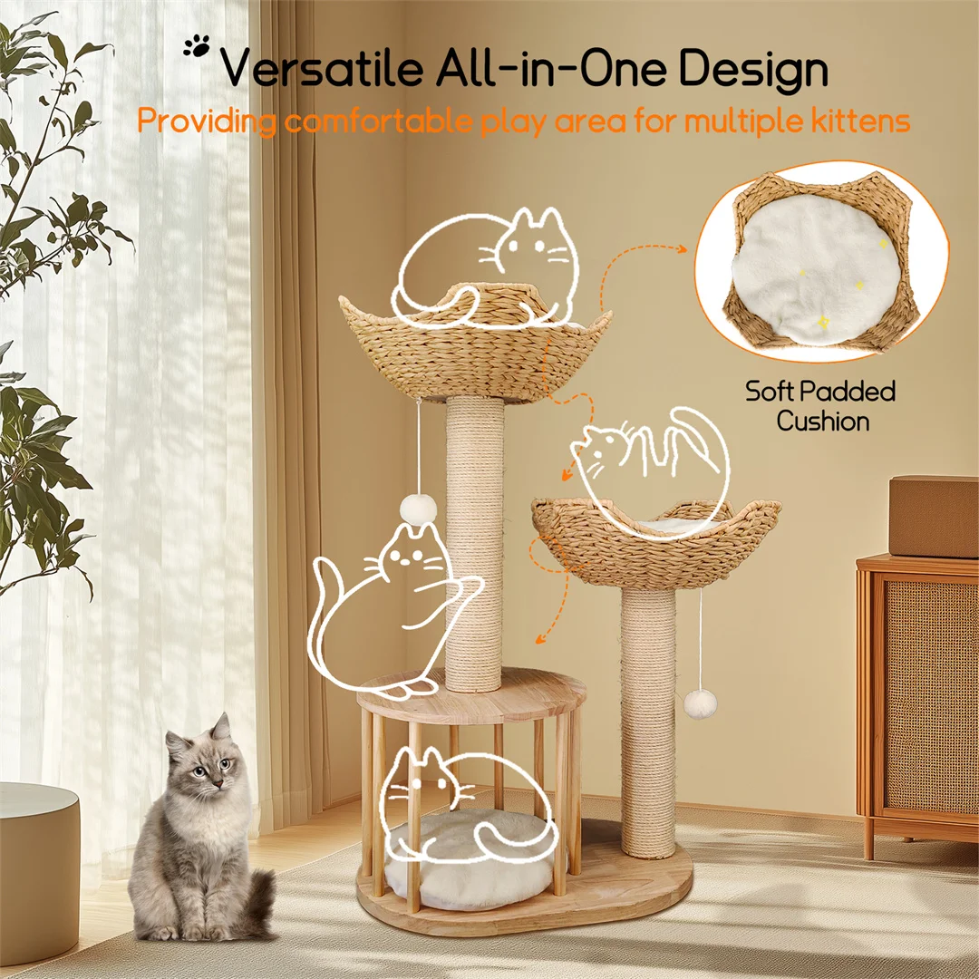 The Triple-Tier Willow & Rattan Tower