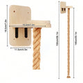 Wall Mounted Cat Furniture Indoor Cat Climbing Ladder Hammock Sisal Scratching Post Cat Perch Platform Rest Bed Wall Cat Tree