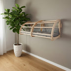 Wall Hanging Wood Hang on the Wall Cat House Mat Beds Cat Tree House Cat Climbing Frame All-Season Pet Furniture Pet Supplies