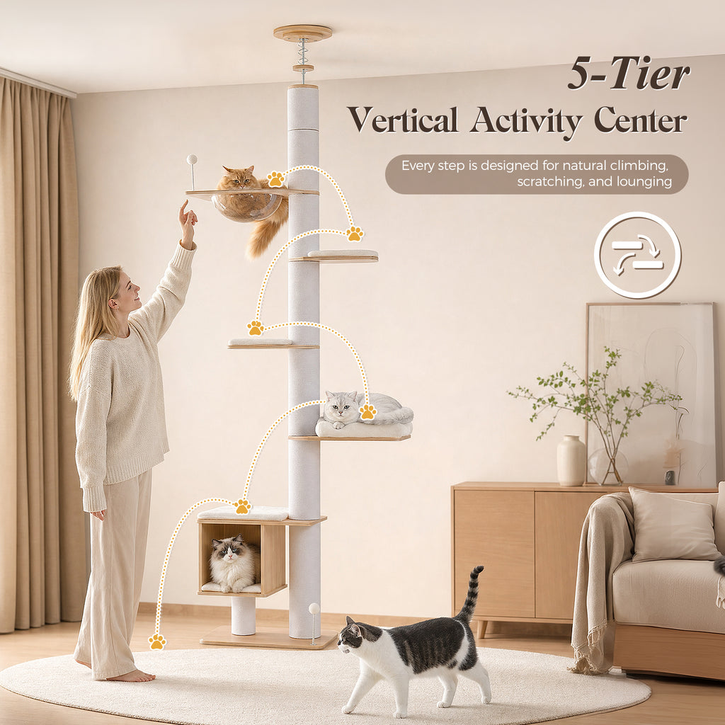 The Floor-to-Ceiling Architectural Cat Tower
