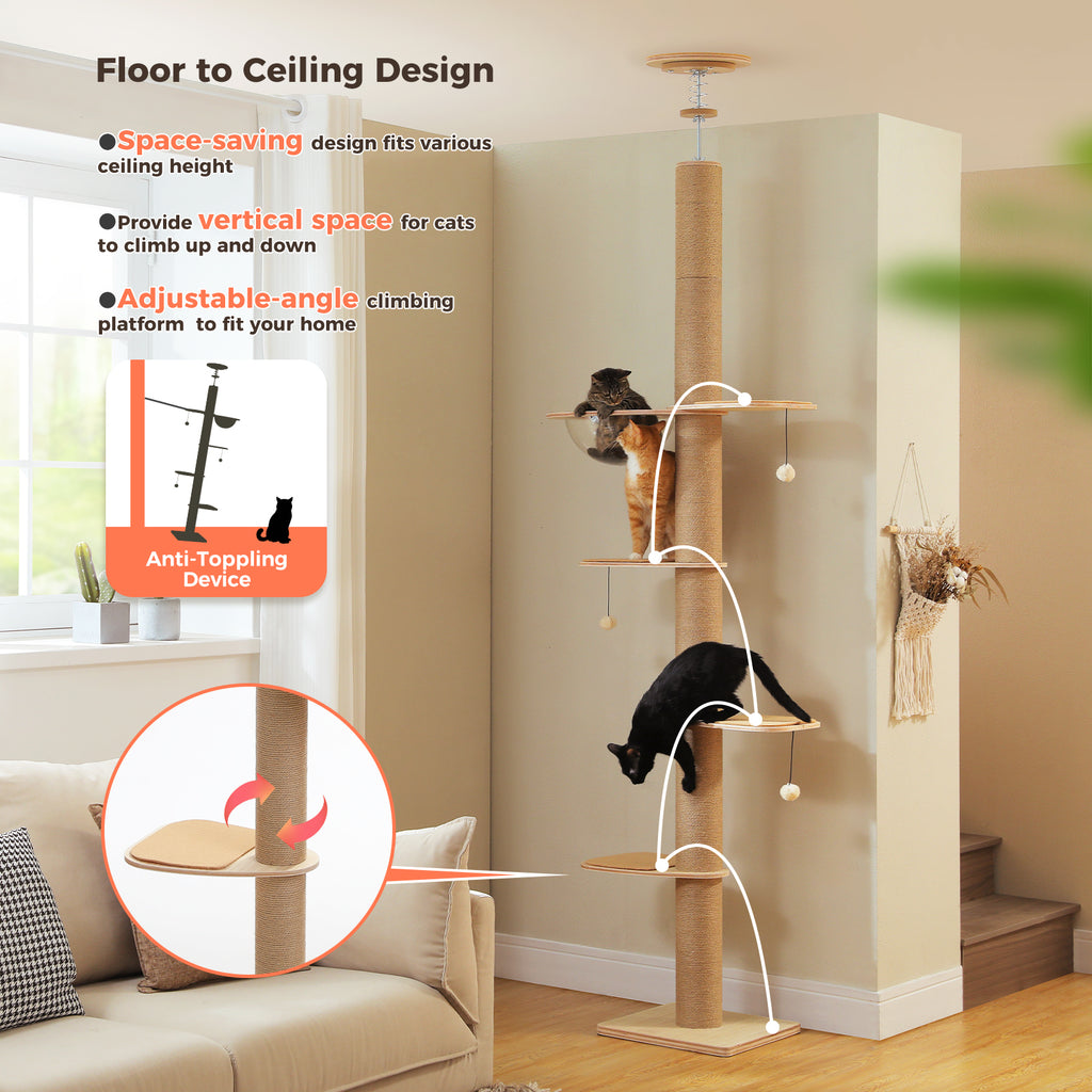 The Floor-to-Ceiling Architectural Cat Tower