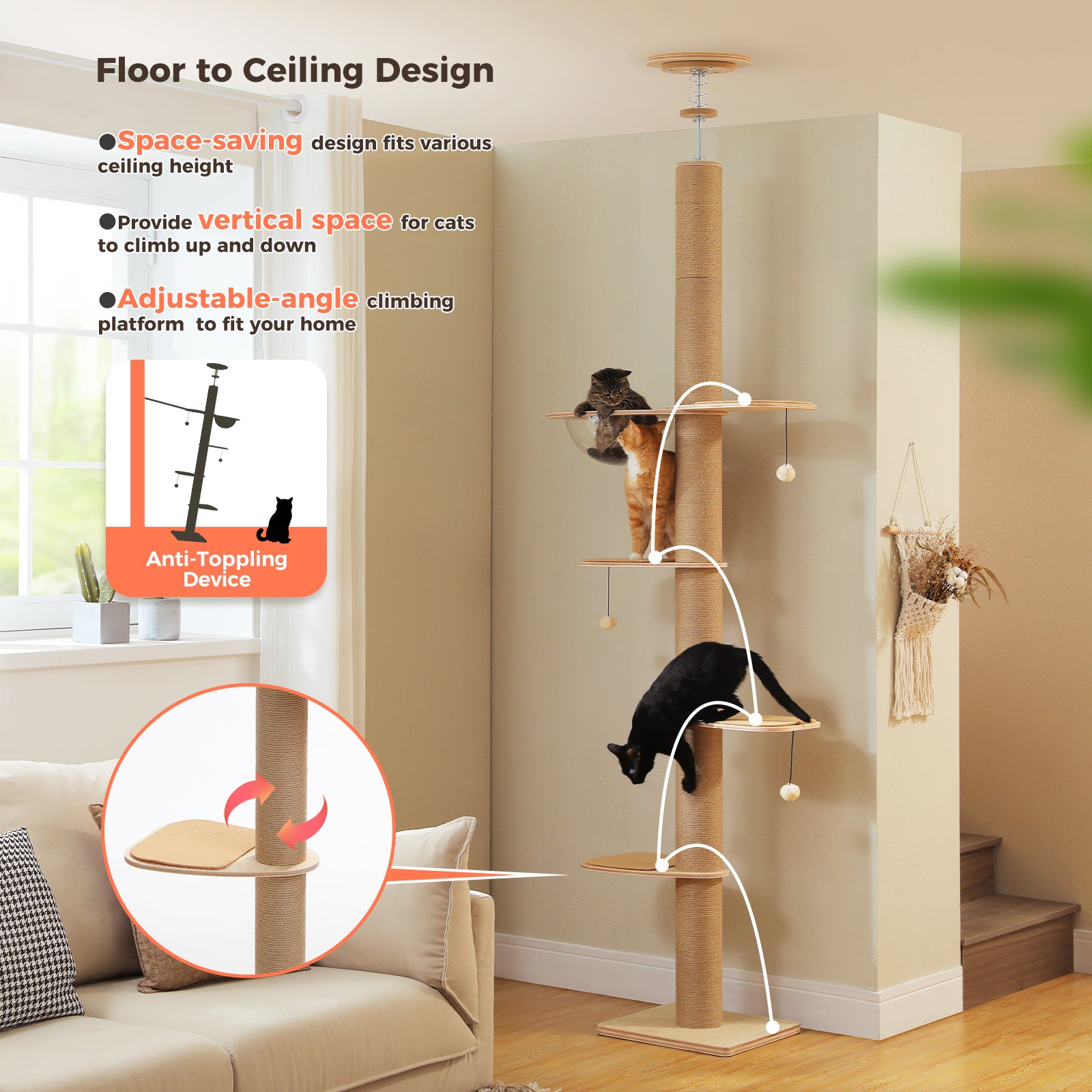 The Floor-to-Ceiling Architectural Cat Tower