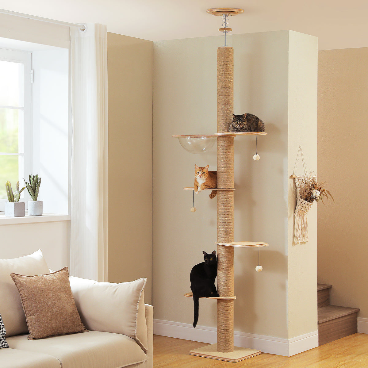 The Floor-to-Ceiling Architectural Cat Tower