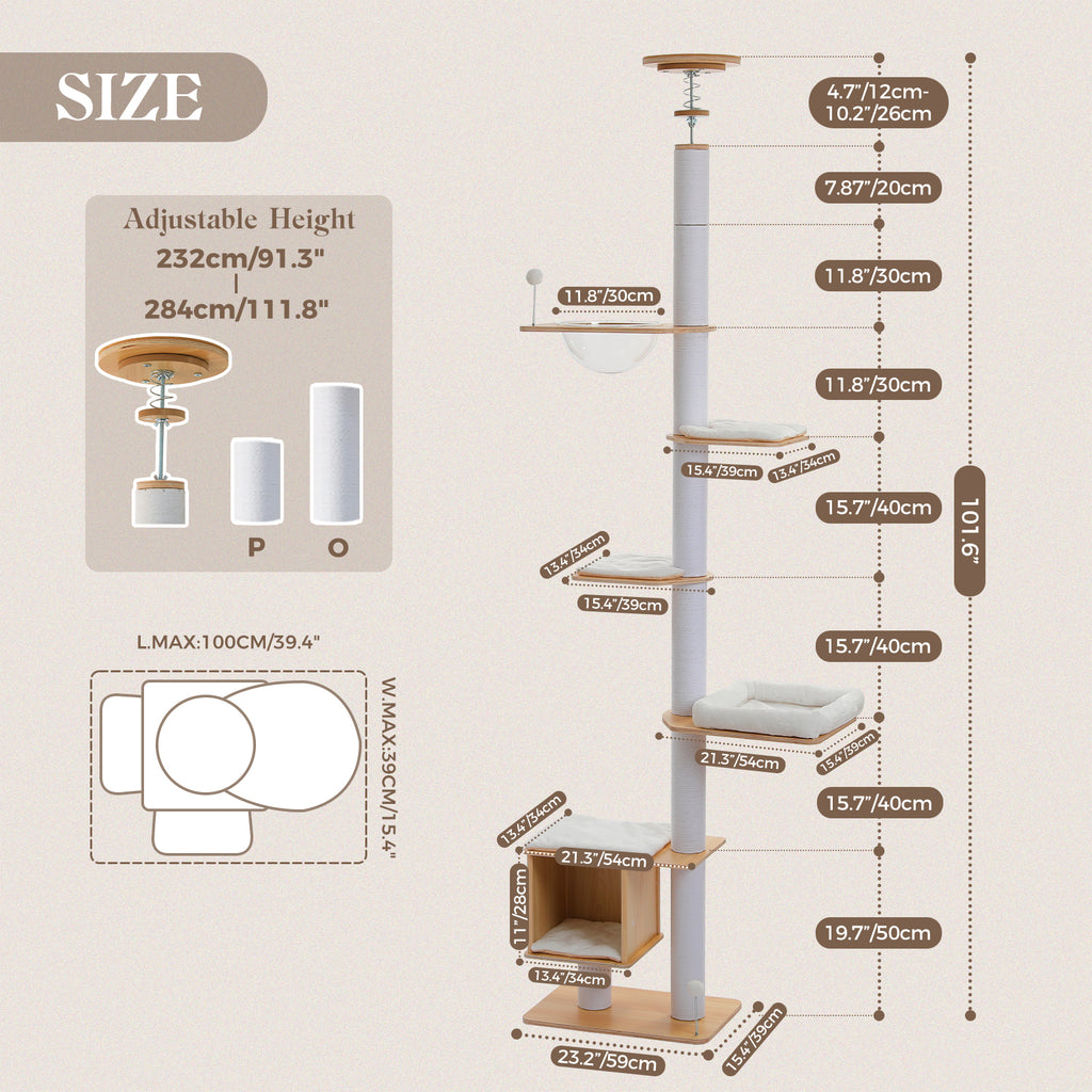 The Floor-to-Ceiling Architectural Cat Tower