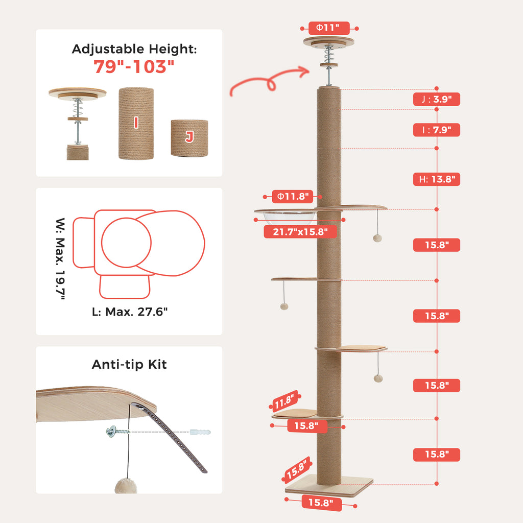 The Floor-to-Ceiling Architectural Cat Tower