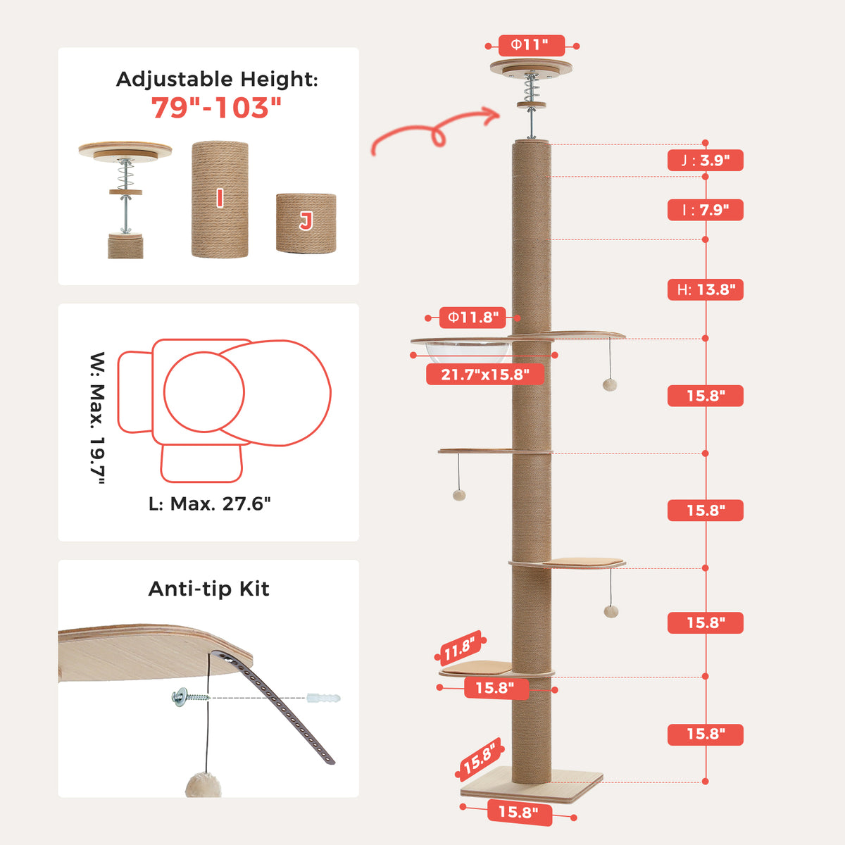 The Floor-to-Ceiling Architectural Cat Tower