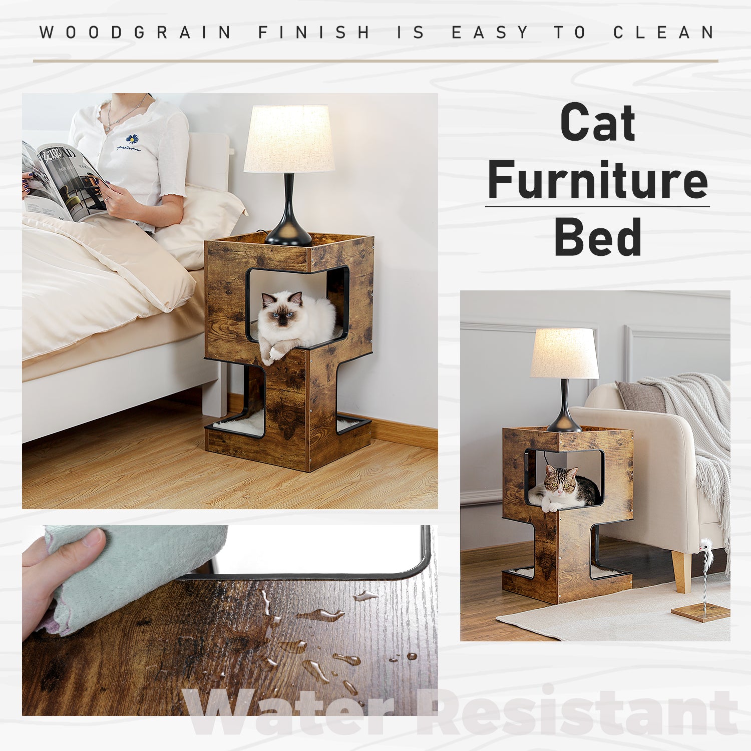 The Minimalist Timber Condo & Nightstand