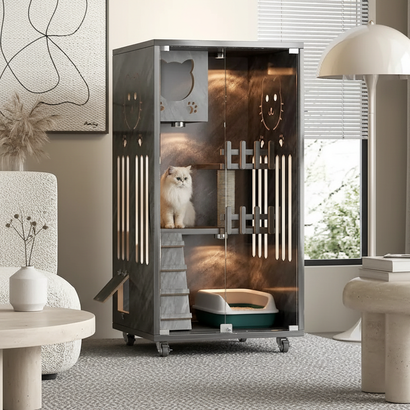 Modern Minimalist Cat House Lifestyle