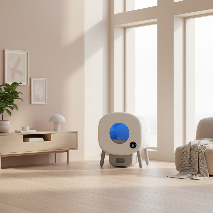The Horizon Smart-Dome Litter Box in a Luxury Home