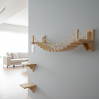Wall-Mounted Cat Bridge in Modern Home
