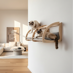 Wall-Mounted Cat House in Upscale Home